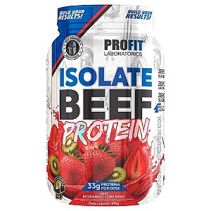 Isolate Beef Protein Morango Kiwi 910g Pote - Profit