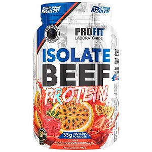 Isolate Beef Protein Morango Maracuja 910g Pote - Profit