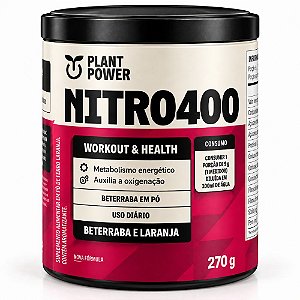 Nitro 400 Nitrato Beterraba Laranja 270g - Plant Power