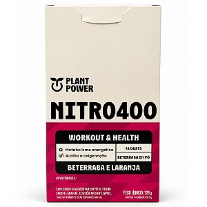 Nitro 400 Nitrato Beterraba Laranja Sache 14Un - Plant Power