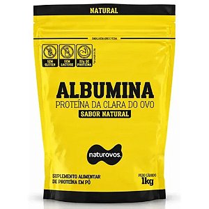 Albumina Sabor Natural 1Kg - Naturaovos