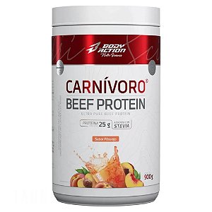 Carnivoro Beef Protein Pessego 900g - BodyAction