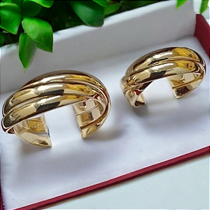 Par de Alianças Pesando 20 gramas de Ouro Amarelo 18K