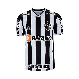 Camisa Masculina Oficial Atlético-MG - Jogo 1 (Listrada) - Le Coq