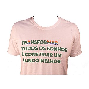 Camiseta Branca Masculina| Transformar Todos Os Sonhos