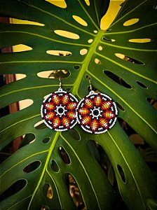 Brincos de Miçangas Mandala