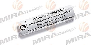 Adesivo AUTOLATINA BRASIL - SÃO BERNARDO DO CAMPO p/ Cofre