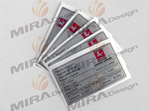 Adesivo Etiqueta Código Cor PRATA COLUMBIA FORD RENNER