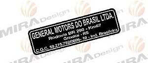 Adesivo GENERAL MOTORS DO BRASIL - GRAVATAÍ