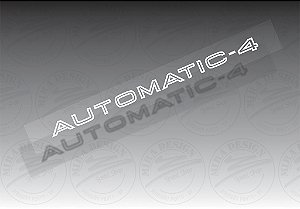 Adesivo AUTOMATIC-4 Vidro Traseiro GM Opala Omega Corsa