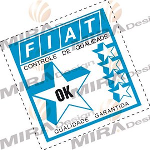 Etiquetas Adesivas Controle De Qualidade Fiat (até 1998)