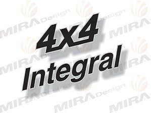 Adesivo 4x4 Integral Para Lada Niva