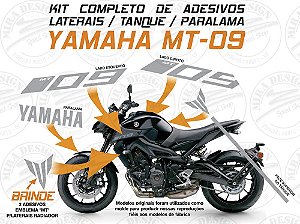 Kit Completo Adesivos Cor PRATA P/ Yamaha MT-09 2020