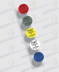 Etiquetas Adesivas Controle Qualidade Fiat 147 1976-1983