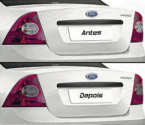 Adesivo FUMÊ CLARO p/ Lanternas Traseiras Ford FOCUS SEDAN 2009 2013