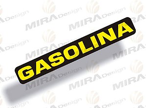 Adesivo GASOLINA p/ Tampa Abastecimento GM Corsa Vectra Astra