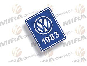 Adesivo ANO DE FABRICAÇÃO VW 1983