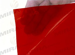 Adesivo Película Vermelho Cristal P/ Seta Lanterna 24x30cm
