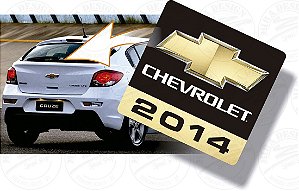 Adesivo para Vidro Veículos Chevrolet GM Ano Fabricação 2014
