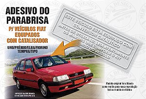 Adesivo VEÍCULO EQUIPADO CONVERSOR CATALÍTICO Fiat (transp)