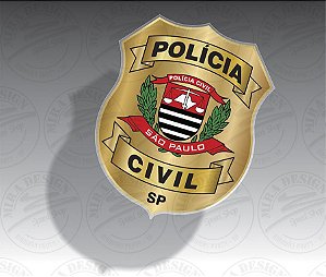 Adesivo POLÍCIA CIVIL (DISTINTIVO) p/ vidro (INTERNO)