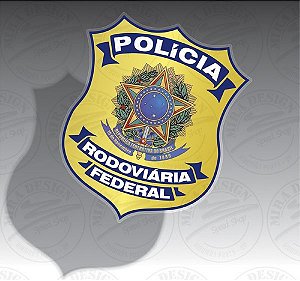Adesivo POLÍCIA RODOVIÁRIA FEDERAL p/ vidro (INTERNO)