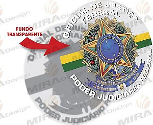 Adesivo p/ vidro OFICIAL DE JUSTIÇA FEDERAL - Poder Judiciário