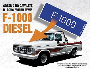 Adesivo do Cavalete D´água Motor Ford F-1000 Diesel MWM