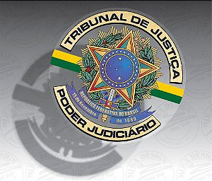 Adesivo TRIBUNAL DE JUSTIÇA - PODER JUDICIÁRIO p/ Vidro