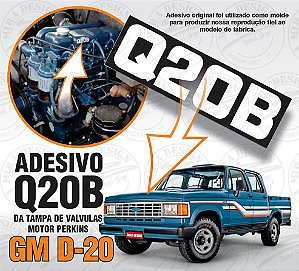 Adesivo Q20B p/ Tampa Válvulas Motor Perkins GM D-20