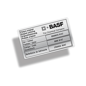 Adesivo Código Cor BRANCO MBB 9147 Mercedes-Benz BASF