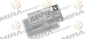 Adesivo código cor CINZA ARGENTO FIAT GLASURIT