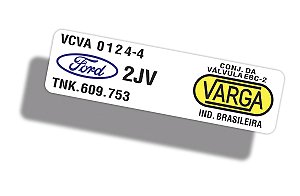 Adesivo da Válvula Moduladora ABS Varga Ford F-1000