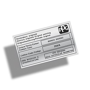 Adesivo Código Cor BIANCO GIOIOSO Fiat Jeep Alfa-Romeo PPG