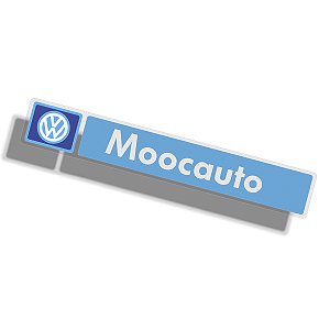 Adesivo Concessionária VW MOOCAUTO para vidro