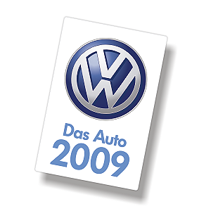 Adesivo ANO DE FABRICAÇÃO VW 2009 (Das Auto)