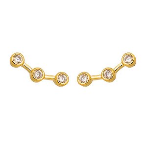 BRINCO EAR CUFF COM ZIRCÔNIAS