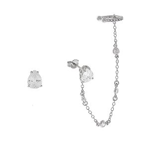 BRINCO DE CORRENTE COM PIERCING FAKE CRISTAL
