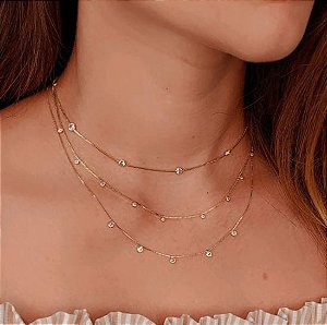 CHOKER COM ZIRCÔNIAS CRISTAL
