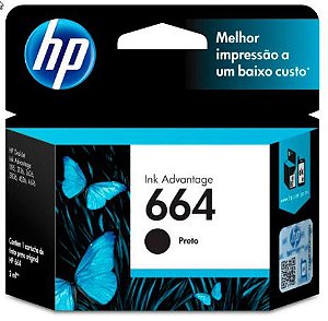 HP F6V29AB 664 CARTUCHO DE TINTA PRETO(2,0 ml)