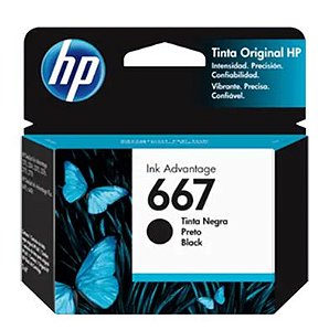 CARTUCHO DE TINTA HP 667 PRETO(2,0 ml)