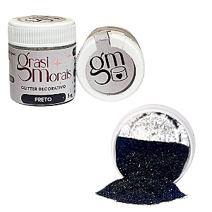 GLITTER GRASI MORAIS - PRETO- 5g