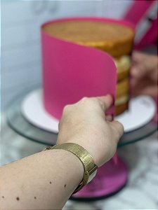 Faixa para prensar bolos de 25 cm a 30 cm de diâmetro - ALTURA = 12cm