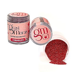 GLITTER GRASI MORAIS- VERMELHO 10g