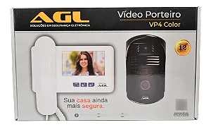 Vídeo Porteiro AGL VP4 Color Tela de 4 Polegadas