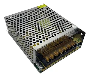 Fonte 12v 10a 120w Chaveada Metálica Bivolt 110/220vac