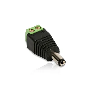 Conector P4 macho com borner