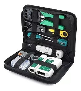 Kit Ferramentas Manutenção De Rede Lan Ethernet Testador