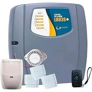 Kit Alarme Lider Wifi com 4 Sensores Sem Fio - Aplicativo para Controle do Alarme Pelo Celular