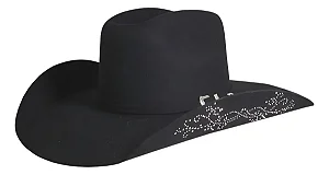 CHAPÉU PRALANA CROSS HORSE ABA 12 PRETO 12432